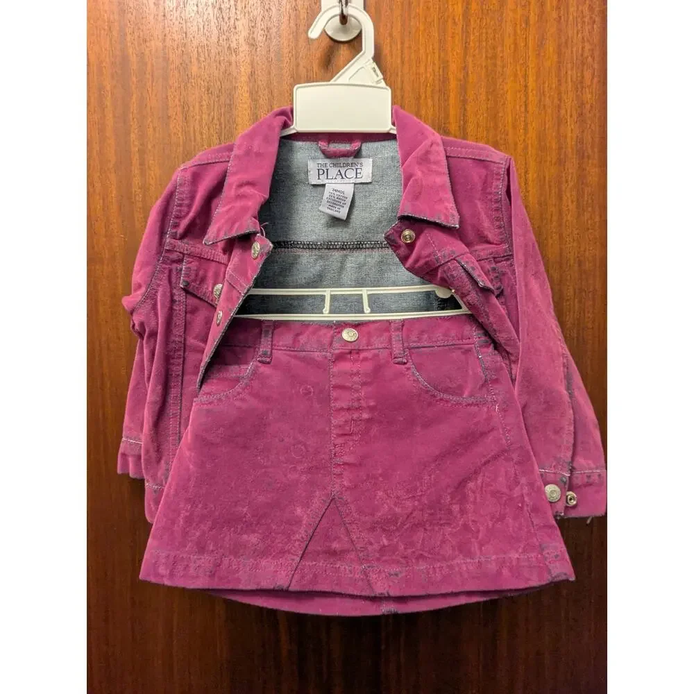 Vintage Children's Place Two Piece Set Toddler Girls Skirt Jacket 24 Months NWoT